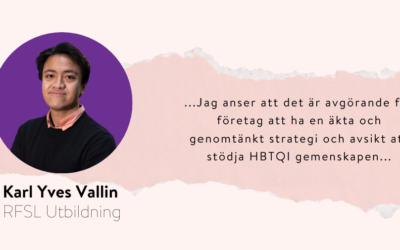 Pinkwashing med Karl Yves Vallin – VD för RFSL Utbildning